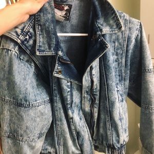 80s vintage jean jacket